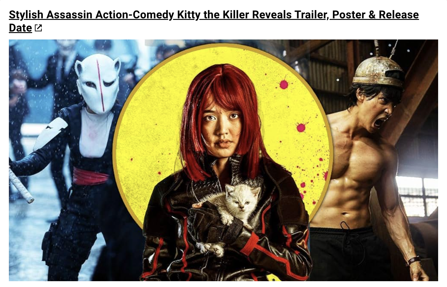 Stylish Assassin Action-Comedy Kitty the Killer Reveals Trailer, Poster & Release Date